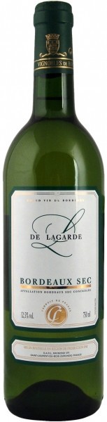 Вино L de Lagarde Bordeaux AOC Blanc 2009