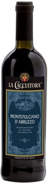 Вино "La Cacciatora", Montepulciano d'Abruzzo DOC, 2016