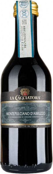 Вино "La Cacciatora" Montepulciano d'Abruzzo DOC, 2019, 250 мл