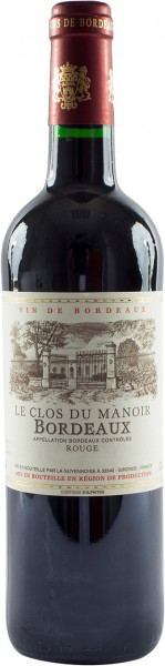 Вино La Guyennoise, "Le Clos du Manoir" Bordeaux AOC Rouge