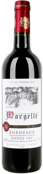 Вино La Guyennoise, "Margelle" Rouge Sec, Bordeaux AOC