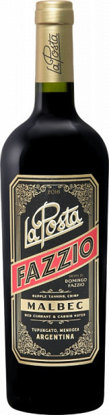 Вино La Posta, "Fazzio" Mendoza DO, 2017