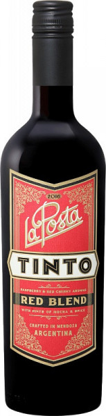 Вино La Posta, Tinto, Mendoza DO, 2016