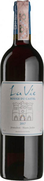 Вино "La Vie" Rouge du Castel, 2017