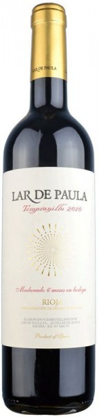 Вино Lar de Paula, Tempranillo, 2010