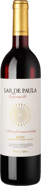 Вино Lar de Paula, Tempranillo, 2012