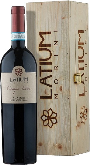 Вино Latium Morini, "Campo Leon", Amarone della Valpolicella DOC, 2009, in wooden box, 1.5 л