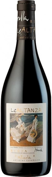 Вино "Le Altanza Artistas Espanoles" Sorolla Reserva, Rioja DOC, 2010