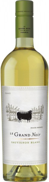Вино "Le Grand Noir" Sauvignon Blanc, Pays d'Oc IGP, 2015