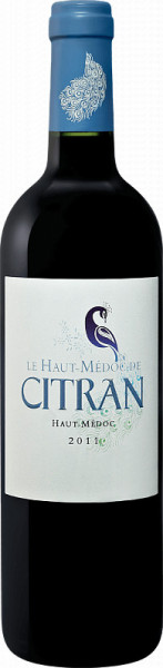 Вино "Le Haut-Medoc de Citran", Haut-Medoc AOC, 2011