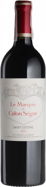 Вино "Le Marquis de Calon Segur", Saint-Estephe AOC, 2015