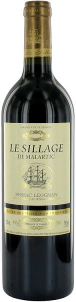 Вино "Le Sillage De Malartic" Rouge, 2005