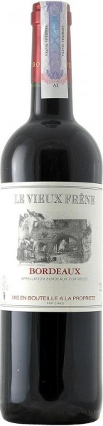 Вино "Le Vieux Frene", Bordeaux AOC