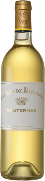 Вино "Les Carmes de Rieussec", Sauternes AOC, 2012