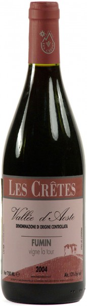 Вино Les Cretes, "Fumin", 2004