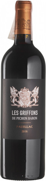 Вино "Les Griffons de Pichon Baron", Pauillac AOC, 2016