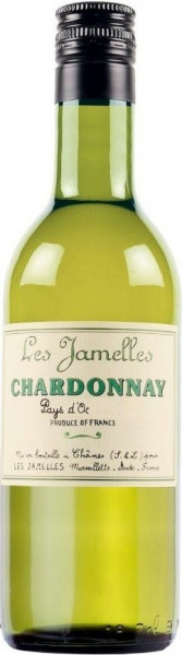 Вино Les Jamelles, Chardonnay, Pays d'Oc IGP, 2021, 250 мл