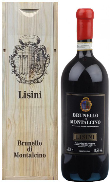 Вино Lisini, Brunello di Montalcino, 2016, wooden box, 1.5 л