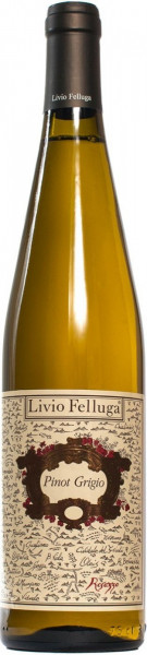 Вино Livio Felluga, Pinot Grigio, Colli Orientali Friuli DOC, 2018, 0.375 л