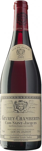 Вино Louis Jadot Gevrey-Chambertin "Clos Saint-Jacques" 1-er Cru AOC, 2001