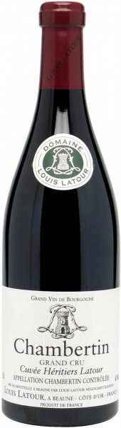 Вино Louis Latour, Chambertin Grand Cru "Cuvee Heritiers Latour", 1999