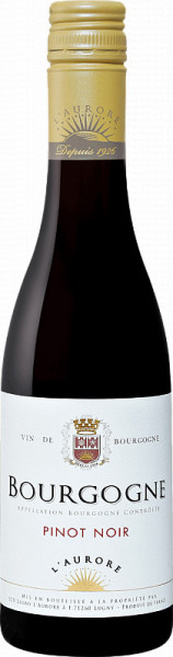 Вино Lugny L'Aurore, Bourgogne Pinot Noir AOC, 2017, 0.375 л