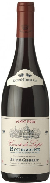 Вино Lupe-Cholet, "Comte de Lupe" Pinot Noir, Bourgogne AOC, 2021