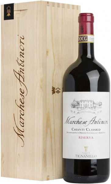 Вино "Marchese Antinori" Chianti Classico DOCG Riserva, 2017, wooden box, 1.5 л