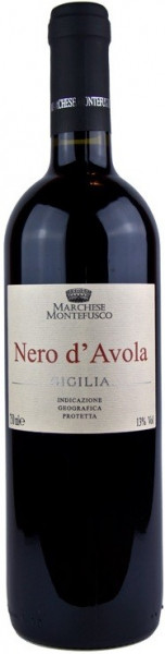 Вино "Marchese Montefusco" Nero d'Avola, Sicilia IGT, 2020