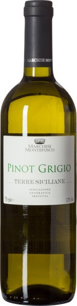 Вино "Marchese Montefusco" Pinot Grigio, Terre Siciliane IGP, 2019