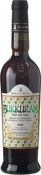 Вино Marco De Bartoli, Bukkuram "Padre della Vigna", Passito di Pantelleria DOC, 2008, 0.25 л