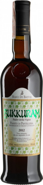 Вино Marco De Bartoli, Bukkuram "Padre della Vigna", Passito di Pantelleria DOC, 2012, 0.5 л