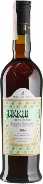 Вино Marco De Bartoli, Bukkuram "Padre della Vigna", Passito di Pantelleria DOC, 2014, 0.5 л