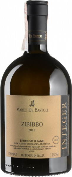 Вино Marco De Bartoli, "Integer" Zibibbo, Terre Siciliane IGT, 2018