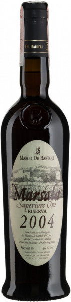 Вино Marco De Bartoli, Marsala Superiore Oro Riserva DOC, 2004, 0.5 л