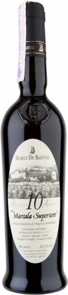 Вино Marco De Bartoli, Marsala Superiore Riserva 10 Years Old DOC, 0.5 л