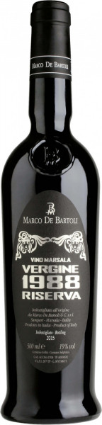 Вино Marco De Bartoli, Marsala "Vergine" Riserva DOC, 1988, 0.5 л