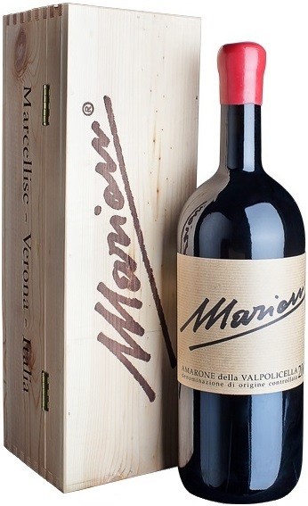 Вино Marion, Amarone della Valpolicella DOC, 2008, in wooden box, 1.5 л