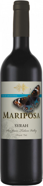 Вино "Mariposa" Syrah, 2018