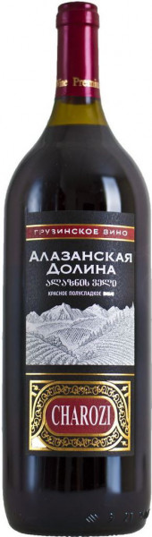 Вино Marniskari, "Charozi" Alazani Valley Red Semi-Sweet, 1.5 л