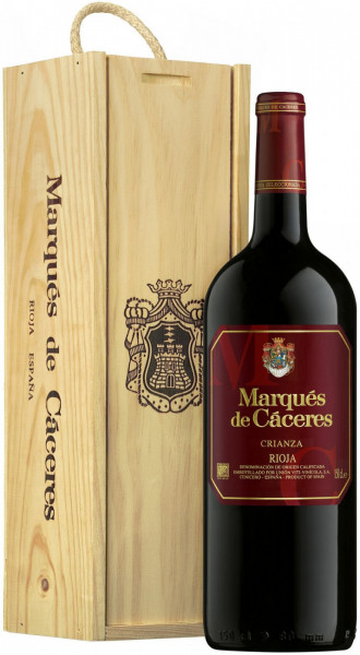 Вино Marques de Caceres, Crianza, 2014, gift box, 1.5 л