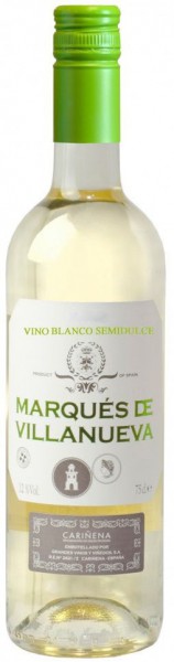 Вино "Marques de Villanueva" Blanco Semidulce, Carinena DO