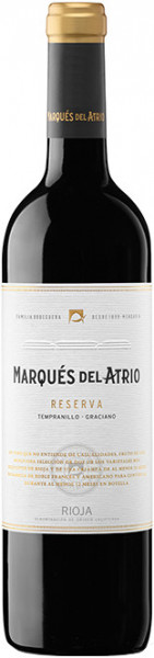 Вино Marques del Atrio, Reserva, Rioja DOCa