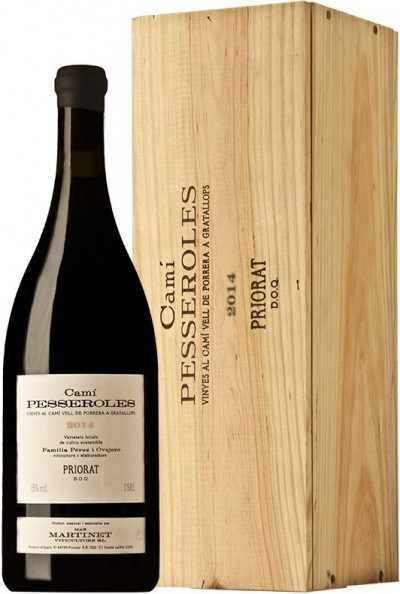 Вино Mas Martinet, "Cami Pesseroles", Priorat DOQ, 2014, wooden box, 1.5 л