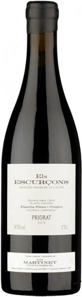 Вино Mas Martinet, "Els Escurcons", Priorat DOQ, 2008