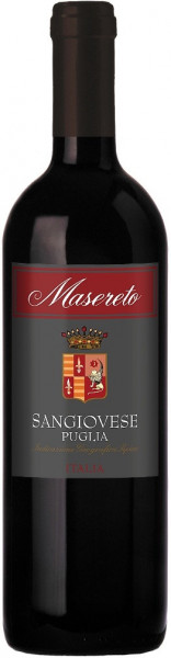 Вино "Masereto" Sangiovese, Puglia IGT, 2021
