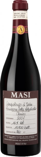 Вино Masi, "Campolongo di Torbe", Amarone della Valpolicella Classico, 2007