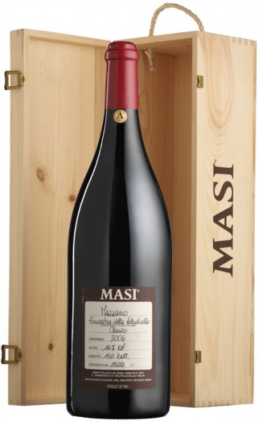 Вино Masi, "Mazzano", Amarone della Valpolicella Classico DOC, 2006, wooden box, 1.5 л