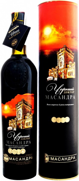 Вино Massandra, "Black Doctor" Special Reserve, gift box, 0.5 л