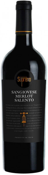 Вино "Masseria Supreno" Sangiovese-Merlot, Salento IGT, 2017